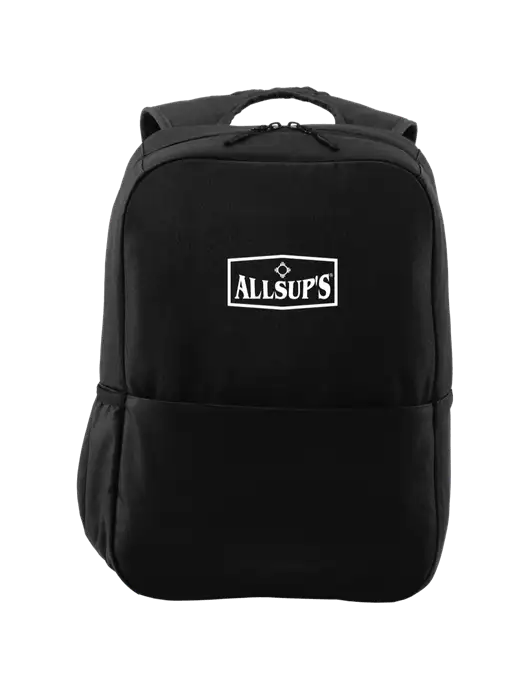 Access Square Laptop Black Backpack w/ALLSUP'S Logo