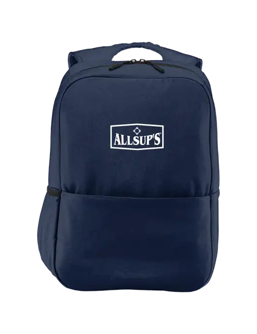 Access Square Laptop River Blue Navy Backpack w/ALLSUP'S Logo
