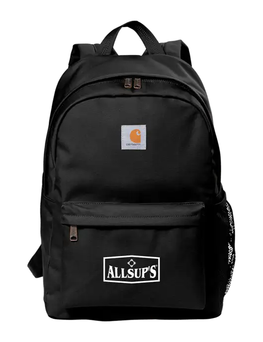 Carhartt Black Canvas Backpack w/ALLSUP'S Logo