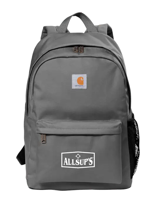 Carhartt Grey Canvas Backpack w/ALLSUP'S Logo