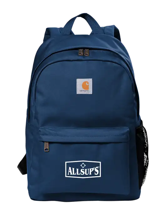Carhartt Navy Canvas Backpack w/ALLSUP'S Logo