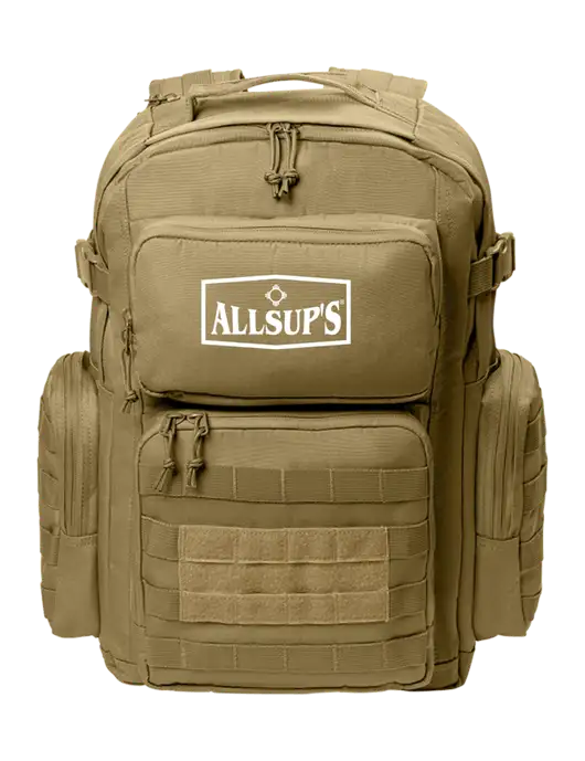 CornerStone Dark Tan Tactical Backpack w/ALLSUP'S Logo