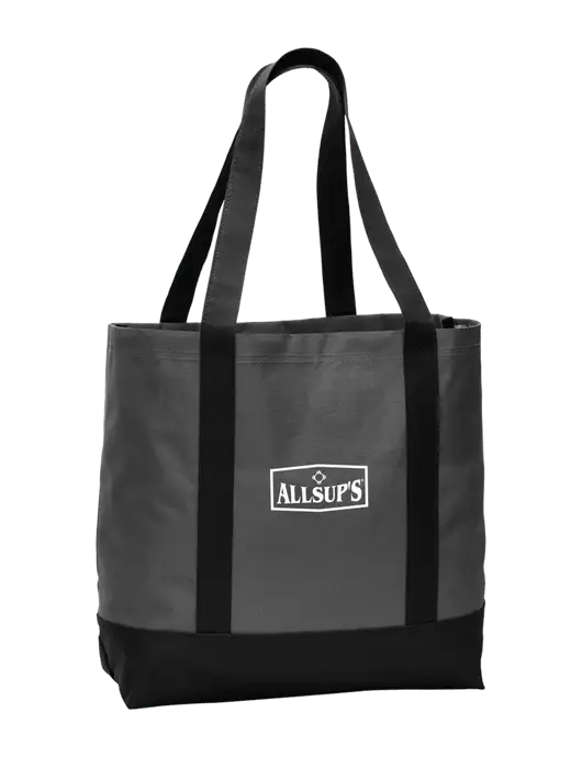 Carryall Charcoal/Black Day Tote Dark w/ALLSUP'S Logo