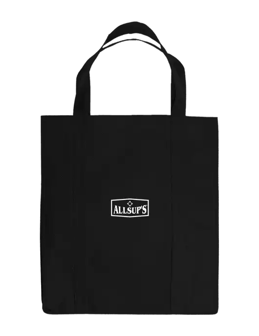 Eco Reusable Jumbo Black Shopping Bag w/ALLSUP'S Logo