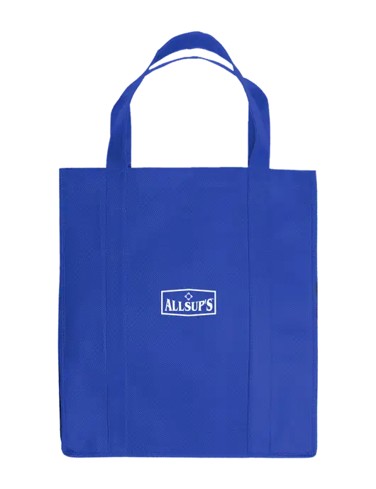 Eco Reusable Jumbo Royal Shopping Bag w/ALLSUP'S Logo