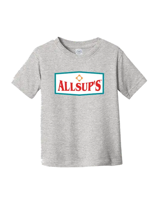 Rabbit Skins Light Grey Heather Toddler Fine Jersey Tee w/ALLSUP'S Logo