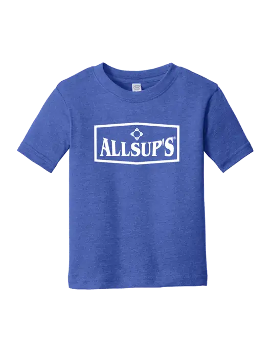 Rabbit Skins Vintage Royal Toddler Fine Jersey Tee w/ALLSUP'S Logo