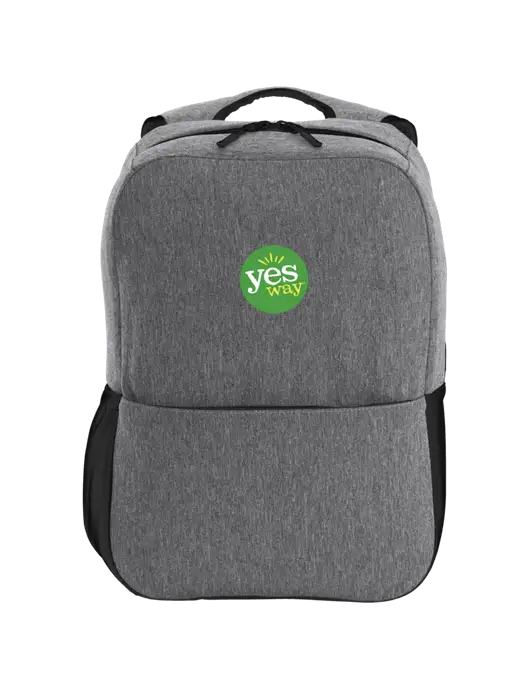 Access Square Laptop Graphite Heather/Black Backpack w/Yesway Logo