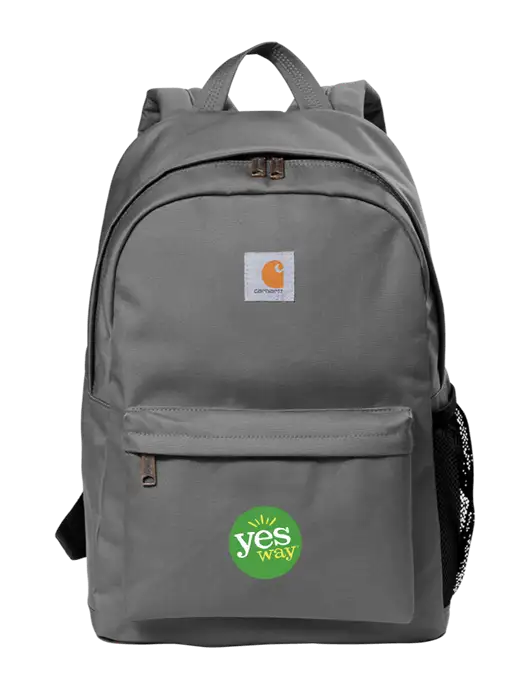 Carhartt Grey Canvas Backpack w Yesway Logo