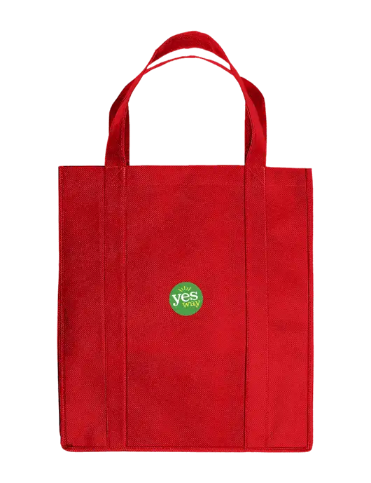 Eco Reusable Jumbo Red Shopping Bag w/Yesway Logo