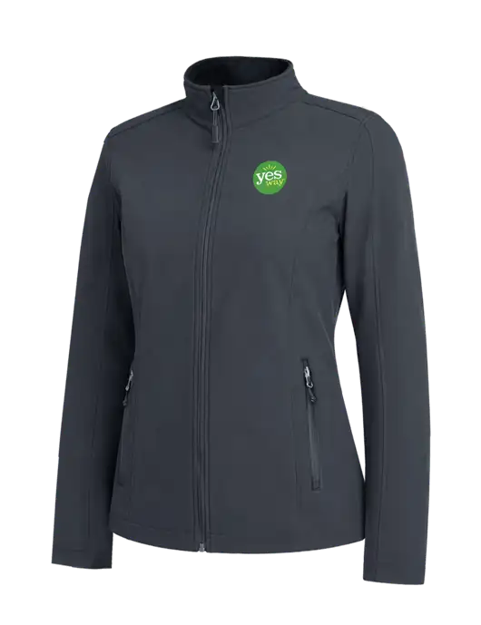 Charcoal Grey Womens Core Soft Shell Jacket w/Yesway Logo
