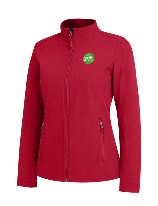 Red Womens Core Soft Shell Jacket w/Yesway Logo