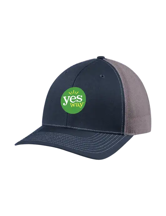 Richardson Adjustable Snapback Original 112 Trucker Cap Navy w/Charcoal Mesh w/Yesway Logo