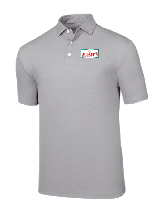 Callaway Birdseye Light Grey Polo w/ALLSUP'S Logo