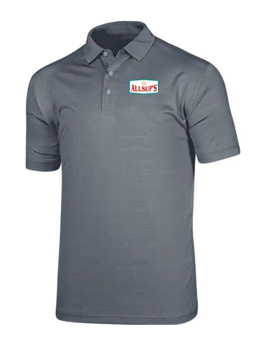 Callaway Vibrant Light Grey Ventilated Polo w/ALLSUP'S Logo