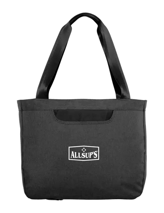 Exec Graphite Heather/Black Laptop Tote w/ALLSUP'S Logo