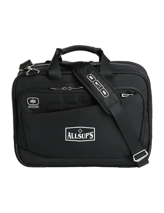 OGIO Black Element Laptop Messenger Bag w/ALLSUP'S Logo
