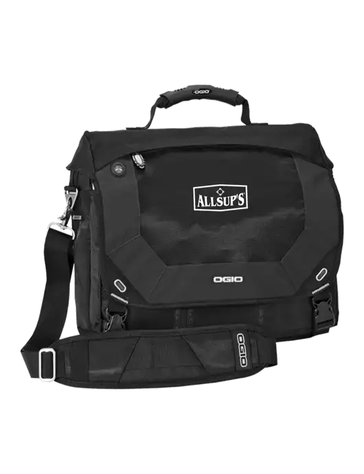 OGIO Black Jack Pack Laptop Messenger Bag
 w/ALLSUP'S Logo