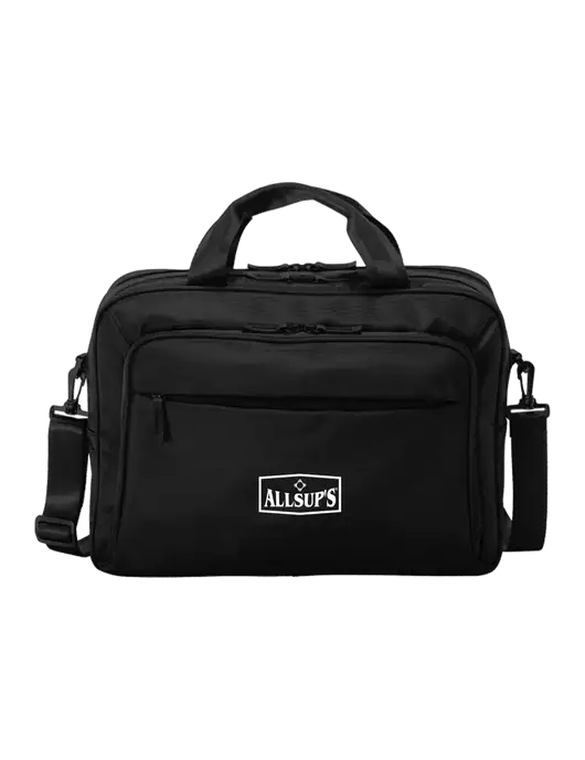 Travel Exec Black Laptop Briefcase w/ALLSUP'S Logo