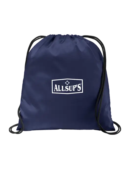 Drawstring  True Navy Cinch Pack w/ALLSUP'S Logo