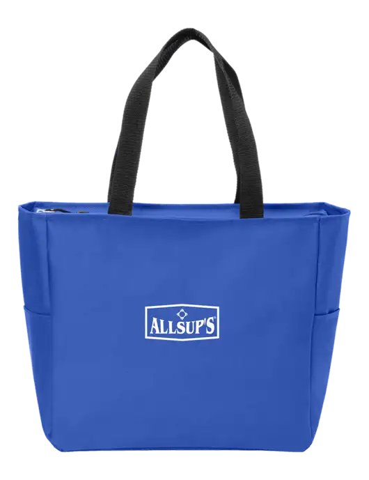 Everyday True Royal Zip Tote  w/ALLSUP'S Logo