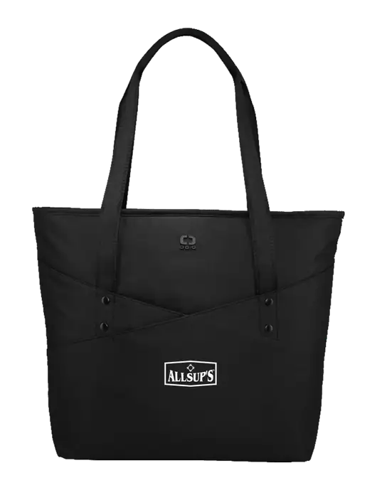 OGIO Black Downtown Tote 
 w/ALLSUP'S Logo