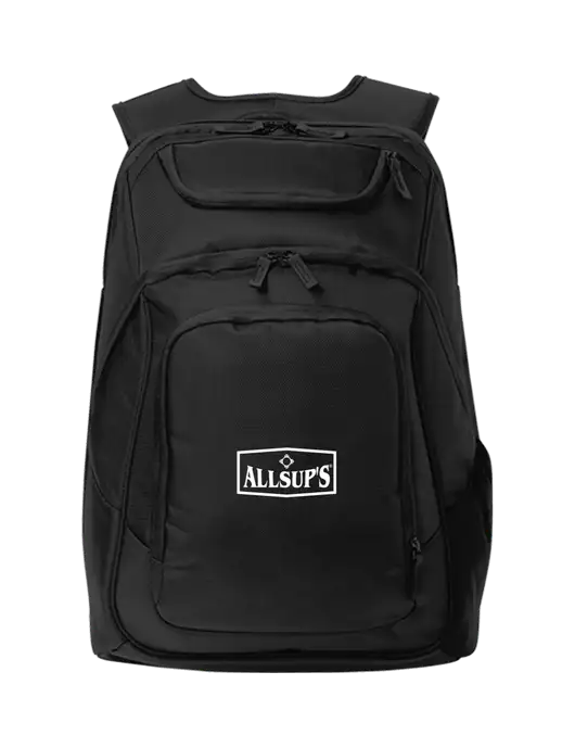 Executive Black Laptop Backpack w/ALLSUP'S Logo
