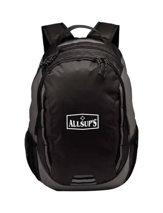 Ridge Charcoal/Dark Charcoal Laptop Backpack w/ALLSUP'S Logo