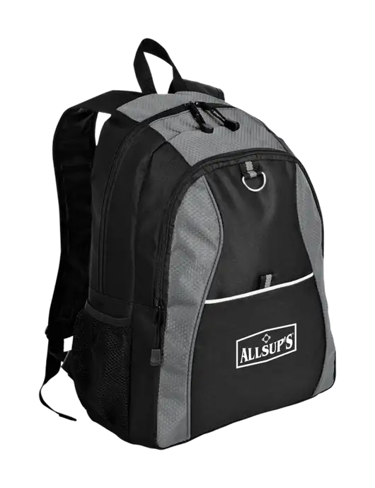 Honeycomb Grey/Black Backpack w/ALLSUP'S Logo