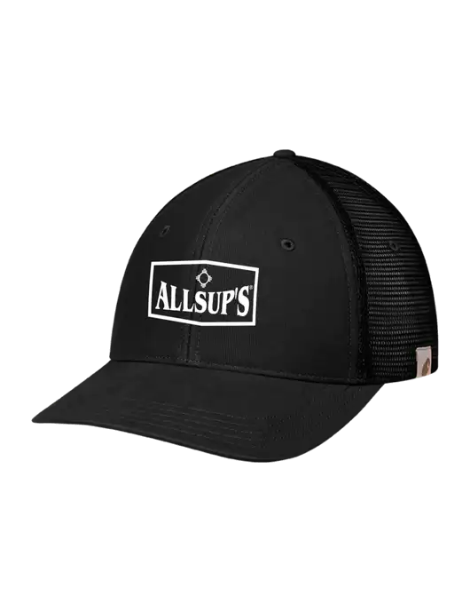 Carhartt Black Canvas Trucker Cap w/ALLSUP'S Logo