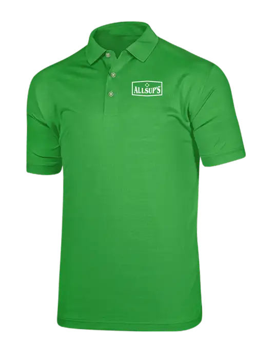 Callaway Vibrant Kelly Green Ventilated Polo w/ALLSUP'S Logo
