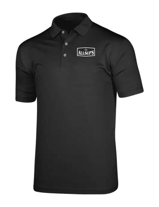 Callaway Vibrant Black Ventilated Polo w/ALLSUP'S Logo