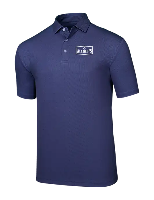 Callaway Birdseye Navy Polo w/ALLSUP'S Logo