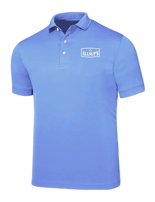 Callaway Ottoman Light Blue Polo w/ALLSUP'S Logo
