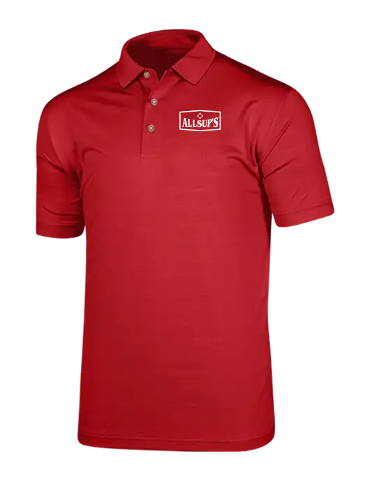 Callaway Vibrant Red Ventilated Polo w/ALLSUP'S Logo