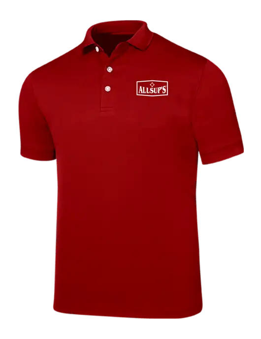 Callaway Ottoman Red Polo w/ALLSUP'S Logo