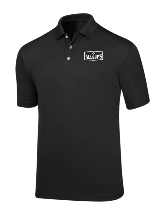 Callaway Core Black Performance Polo w/ALLSUP'S Logo