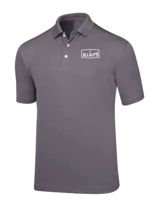 Callaway Core Medium Grey Performance Polo w/ALLSUP'S Logo