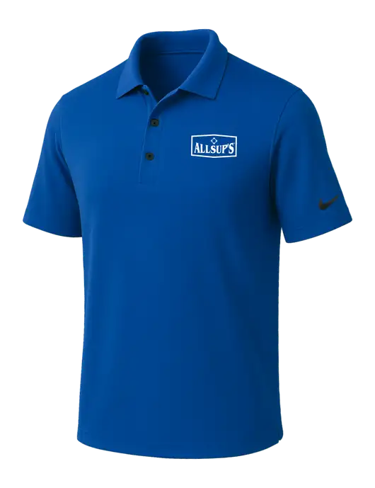 NIKE Dark Royal Dri-Fit Micro Pique Polo w/ALLSUP'S Logo