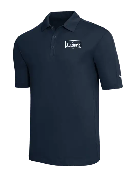 Nike Navy Tech Sport Dri-FIT Polo w/ALLSUP'S Logo