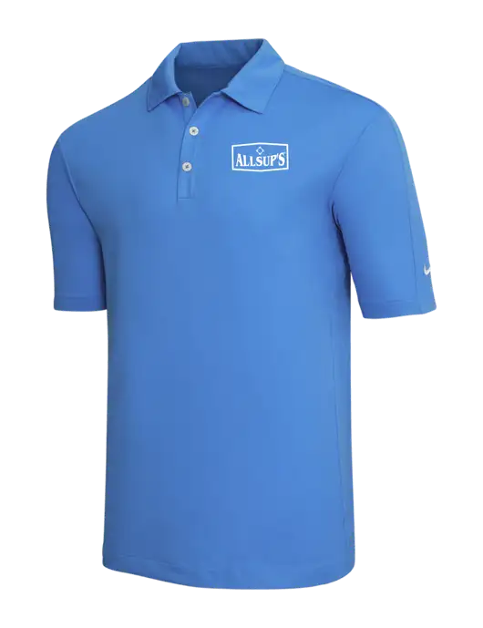 Nike Light Royal Blue Tech Sport Dri-FIT Polo w/ALLSUP'S Logo