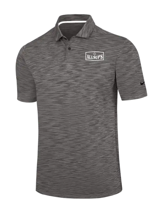 Nike Dark Grey Dri-FIT Vapor Space Dyed Polo w/ALLSUP'S Logo