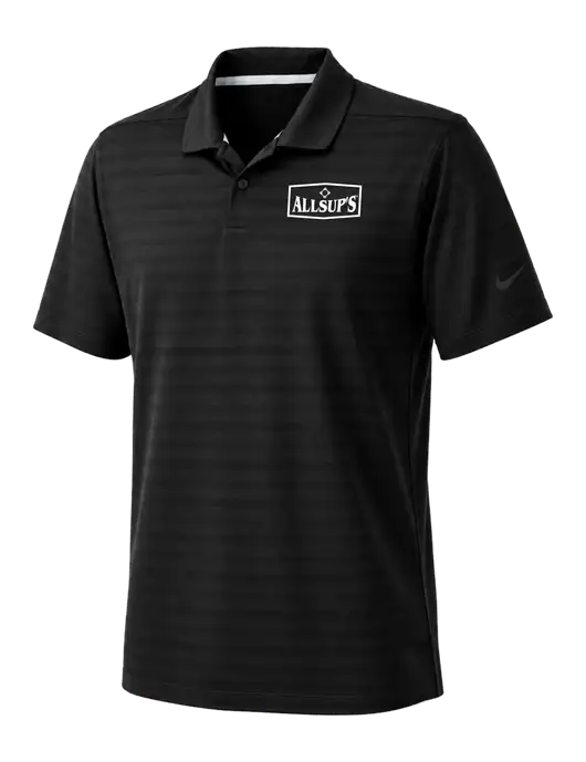 Nike Black Dri-FIT Vapor Jacquard Polo w/ALLSUP'S Logo
