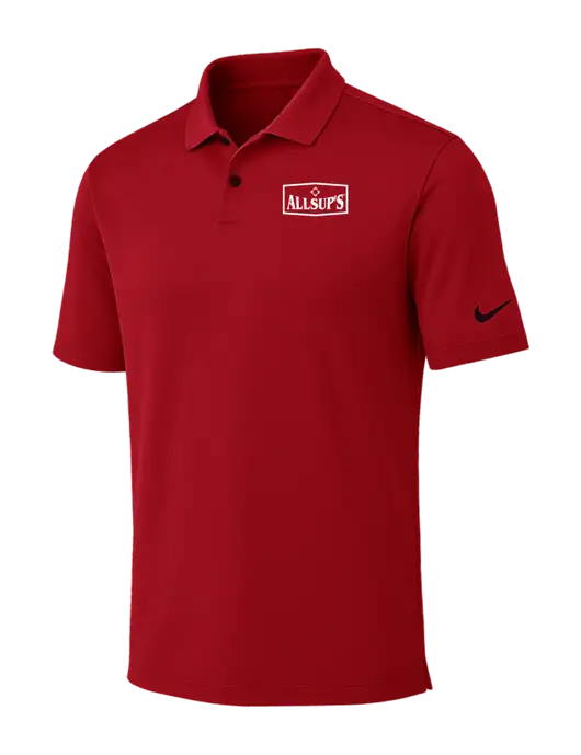 Nike Red Dri-FIT Vapor Polo w/ALLSUP'S Logo