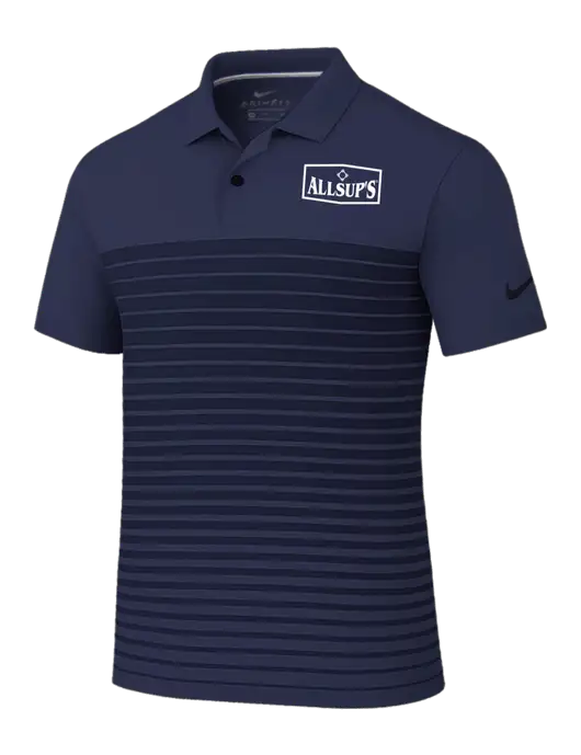 Nike Navy Dri-FIT Vapor Block Polo w/ALLSUP'S Logo