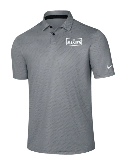 Nike Medium Grey Vapor Dash Polo w/ALLSUP'S Logo