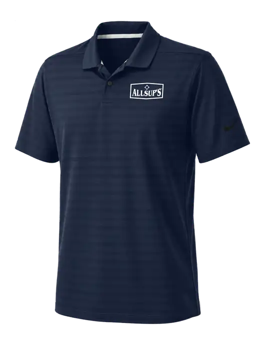 Nike Navy Dri-FIT Vapor Jacquard Polo w/ALLSUP'S Logo