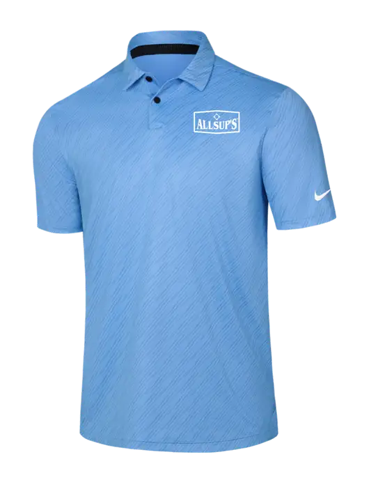 Nike Light Blue Vapor Dash Polo w/ALLSUP'S Logo
