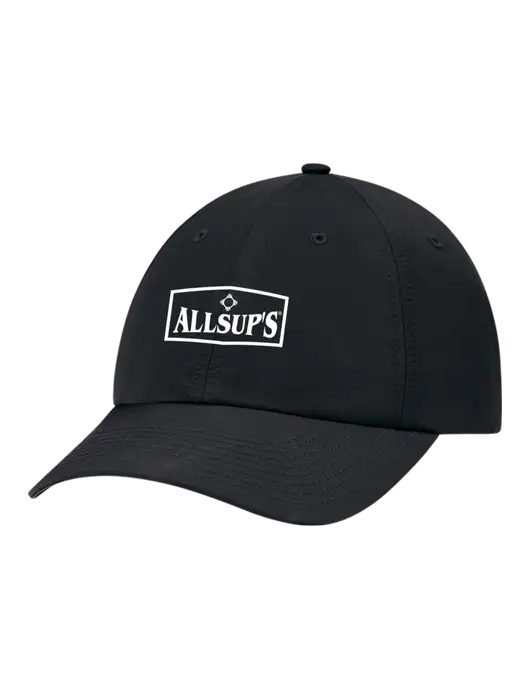Richardson Relaxed Performance Lite Black Cap w/ALLSUP'S Logo