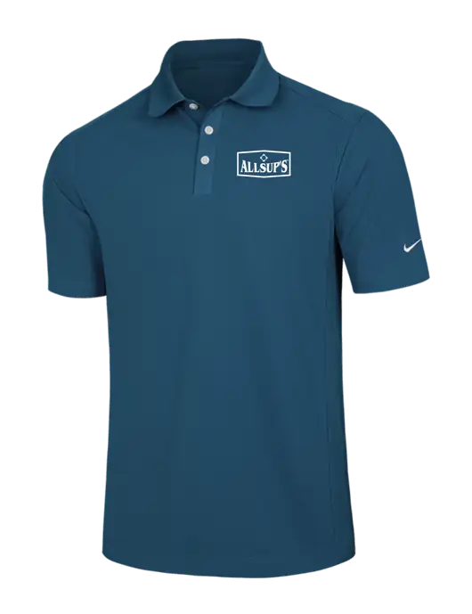 Nike Light Navy Dri-FIT Classic Polo w/ALLSUP'S Logo
